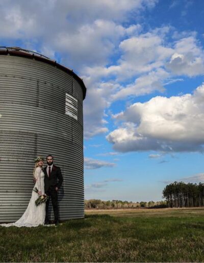 Big sky wedding day