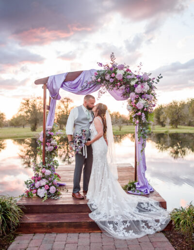 Dramatic sunsets reflected in the pond make stunning photos.