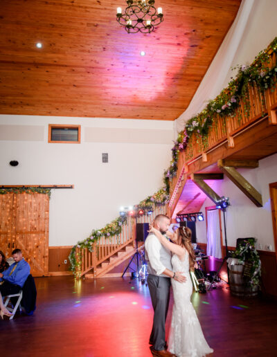 A balcony allows event photographers to shoot from unique angles.