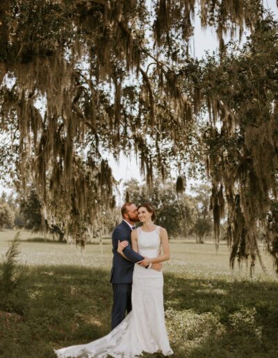 The oaks at C Bar Ranch provide beautiful spaces for photos.